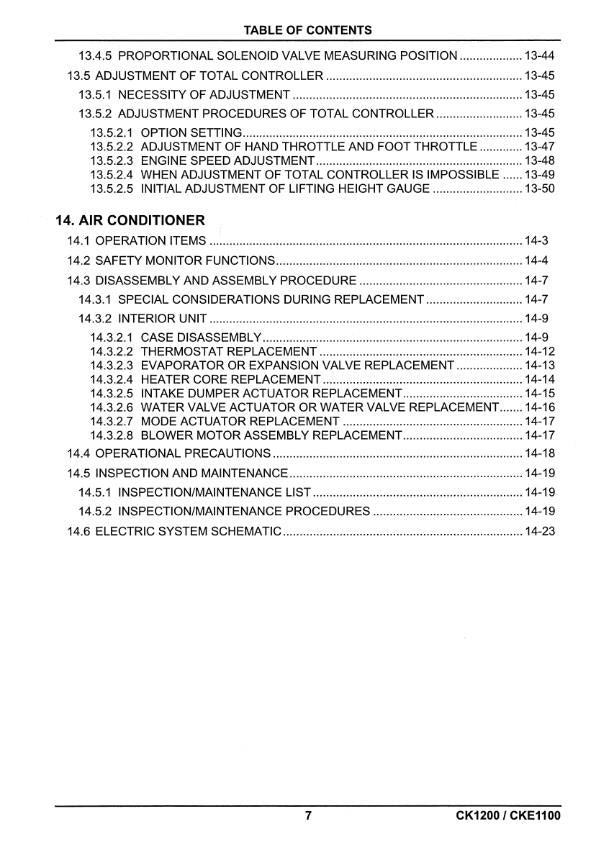 KOBELCO CRAWLER CRANE CK1200 CKE1100 SHOP REPAIR WORKSHOP MANUAL REPRINTED