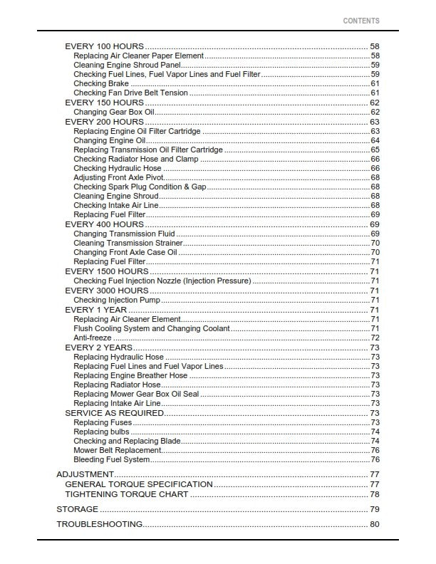 KUBOTA LAWN TRACTOR GR2020G GR2120 GR2120AU OPERATORS MANUAL REPRINTED 2014