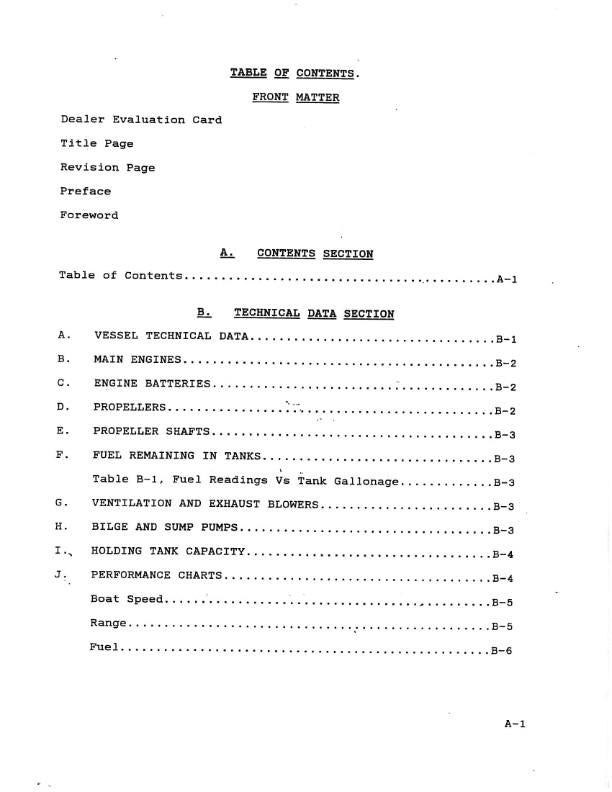 BERTRAM 28 MODEL 286 BAHIA MAR MOTORYACHT OWNERS MANUAL REPRINTED COMB BOUND