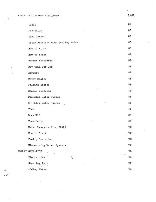 BERTRAM 46 MOTORYACHT OWNERS MANUAL REPRINTED COMB BOUND