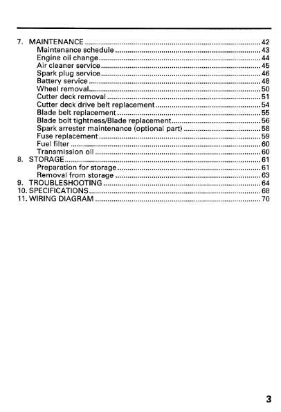 HONDA RIDE ON MOWER H4013 OWNERS MANUAL 89 EDITION REPRINTED COMB BOUND