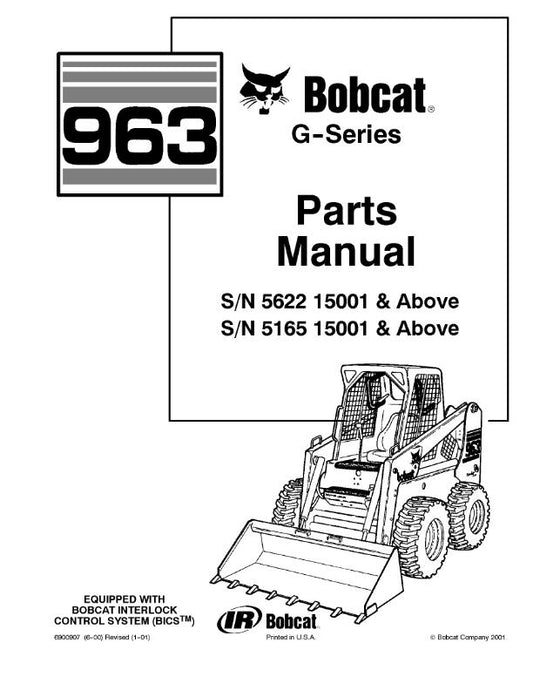 BOBCAT 963 G SERIES PARTS MANUAL REPRINTED COMB BOUND