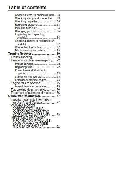 YAMAHA 115 OUTBOARD MOTOR 2008 OWNER MANUAL REPRINTED COMB BOUND