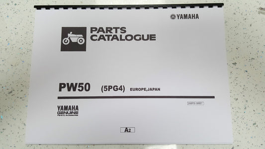 YAMAHA PW50 5PG4 EUROPE JAPAN PARTS MANUAL PRINTED COMB BOUND