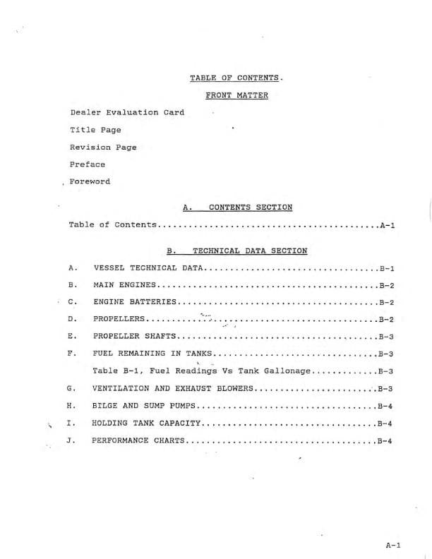 BERTRAM 28 MODEL 285 FLYBRIDGE MOTORYACHT OWNERS MANUAL REPRINTED COMB BOUND