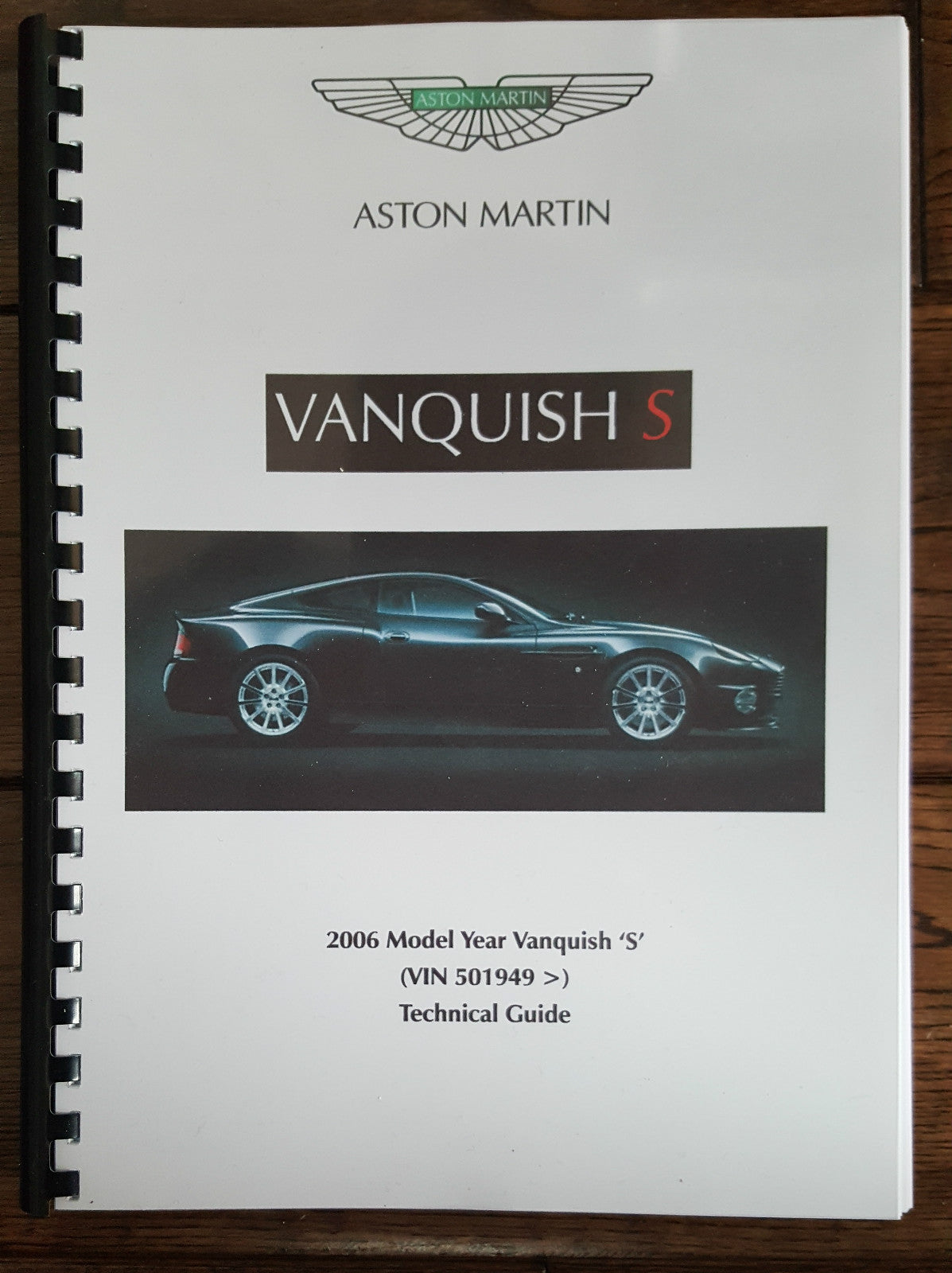 ASTON MARTIN V12 VANQUISH S (04 - 07) TECHNICAL UPDATE / WIRING DIAGRAM PRINTED