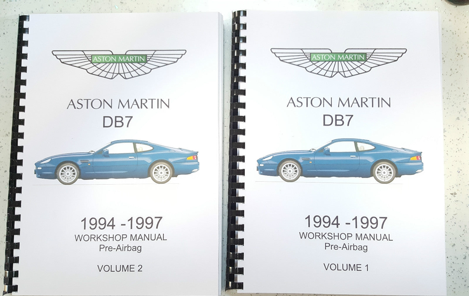 ASTON MARTIN DB7 WORKSHOP MANUAL 94-97 (PRE AIRBAG)
