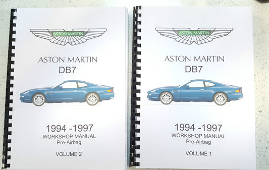 ASTON MARTIN DB7 WORKSHOP MANUAL 94-97 (PRE AIRBAG)