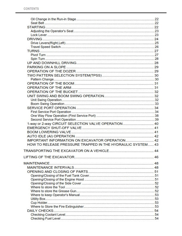 KUBOTA EXCAVATOR KX080-3 TIER 4 OPERATORS MANUAL REPRINTED COMB BOUND