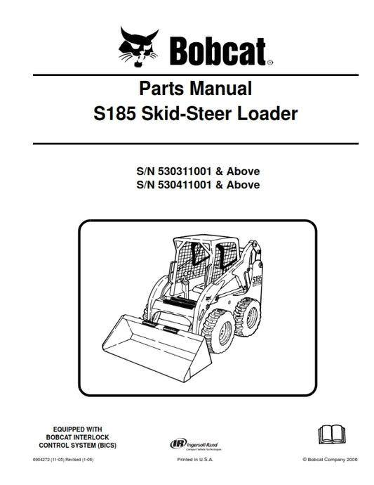 BOBCAT S185 SKID STEER LOADER PARTS MANUAL REPRINTED COMB BOUND