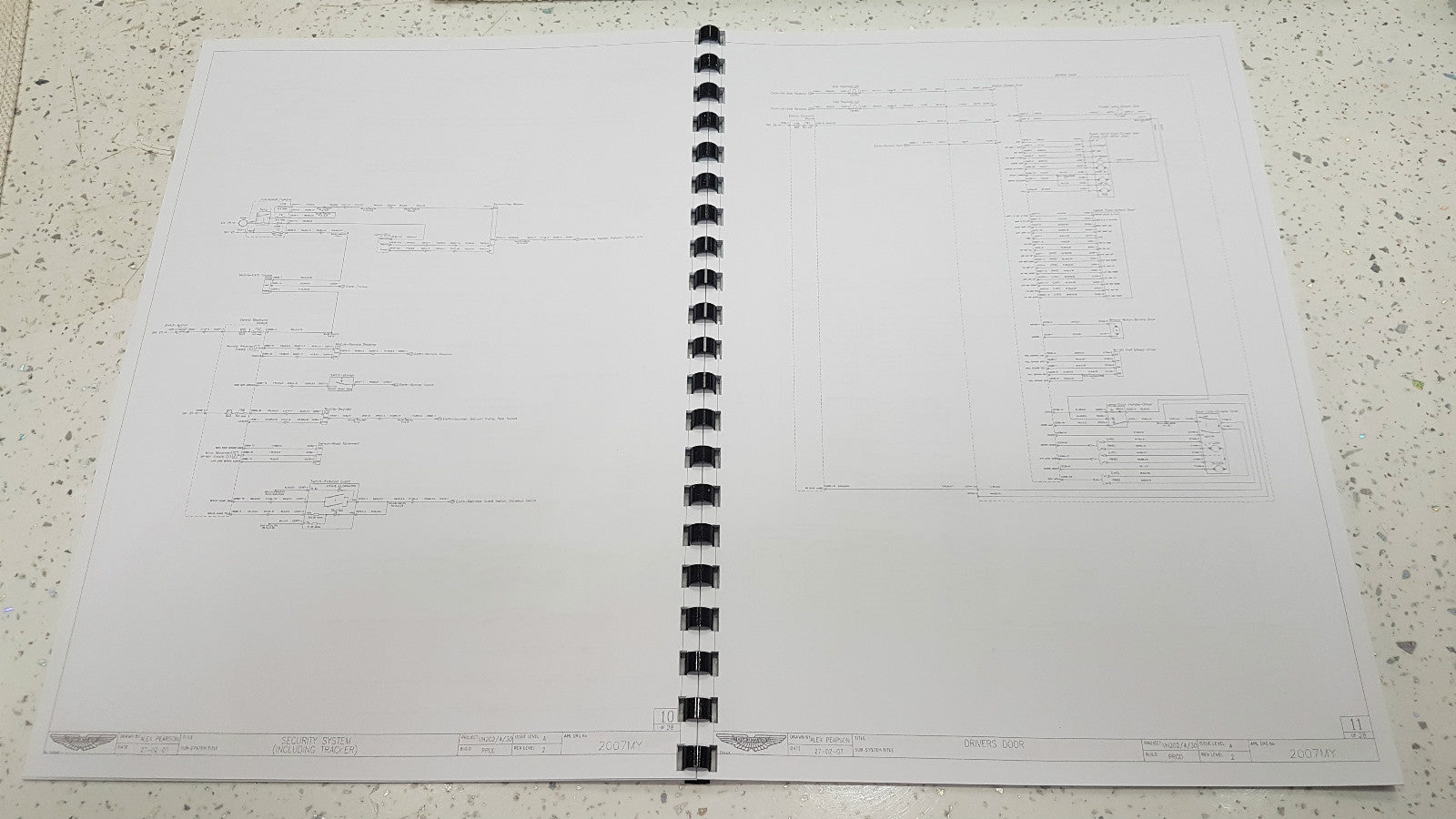 2007 - ASTON MARTIN V8 VANTAGE ELECTRICAL WIRING CIRCUIT DIAGRAMS MANUAL
