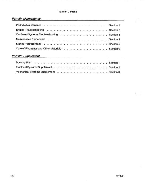 BERTRAM 72 CONVERTIBLE YACHT BOAT OPERATOR OWNERS MANUAL REPRINTED COMB BOUND