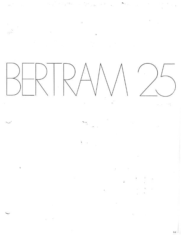 BERTRAM 25 YACHT BOAT OWNERS MANUAL REPRINTED COMB BOUND