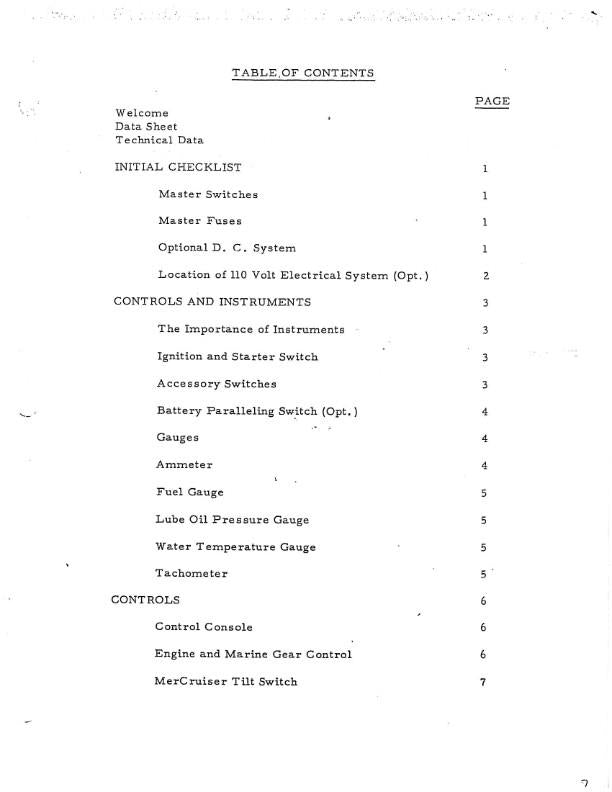 BERTRAM 25 YACHT BOAT OWNERS MANUAL REPRINTED COMB BOUND