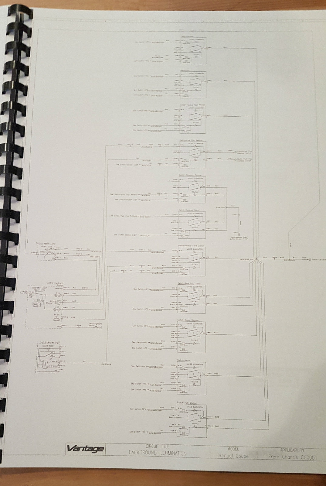 2005 2006 - ASTON MARTIN V8 VANTAGE ELECTRICAL WIRING CIRCUIT DIAGRAMS MANUAL