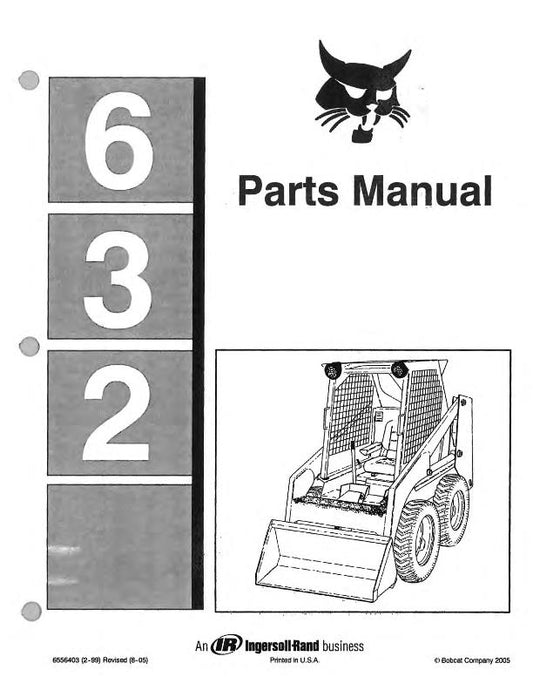 BOBCAT 632 PARTS MANUAL REPRINTED COMB BOUND
