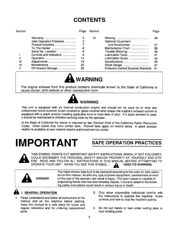 CUB CADET SERIES 2000 TRACTOR OWNERS MANUAL MODEL NO 2160 2165