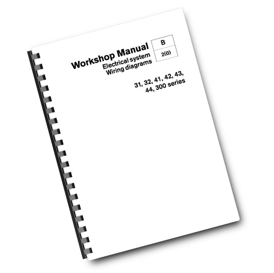 VOLVO PENTA 31 32 41 42 43 44 300 SERIES ELECTRICAL SYSTEM WIRING REPRINTED 2001