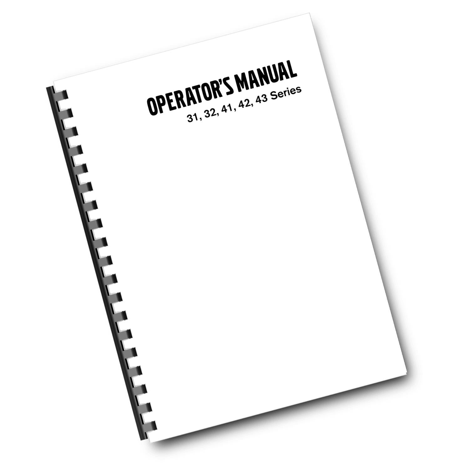 VOLVO PENTA 31 32 41 42 43 SERIES OPERATOR MANUAL REPRINTED COMB BOUND 2004