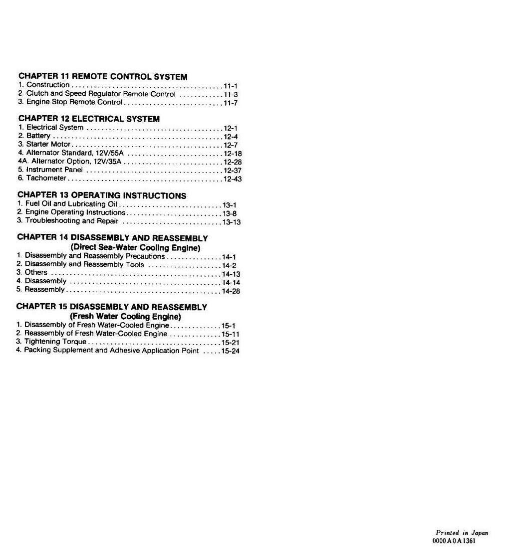 YANMAR 1GM10 2GM20 3GM30 3HM35 MARINE DIESEL ENGINE SERVICE MANUAL REPRINTED