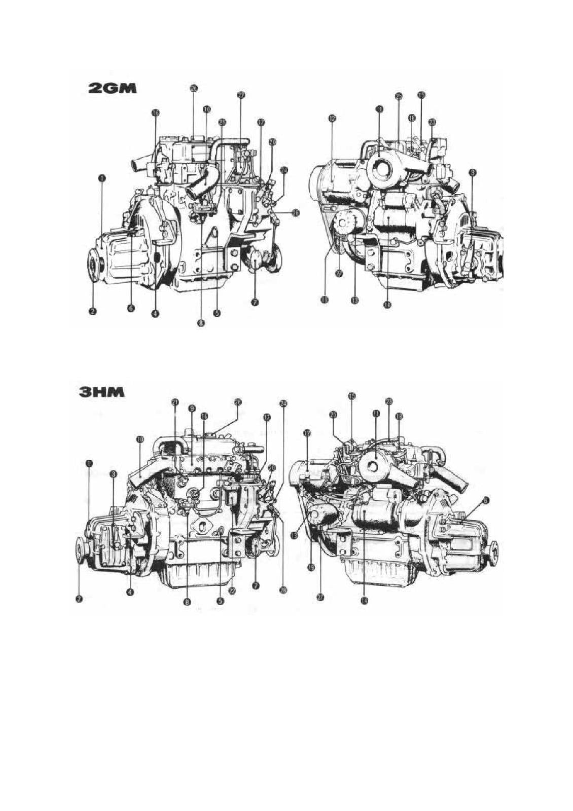 YANMAR 1GM 2GM 3GMD 3HM MARINE DIESEL ENGINE OPERATOR MANUAL REPRINTED