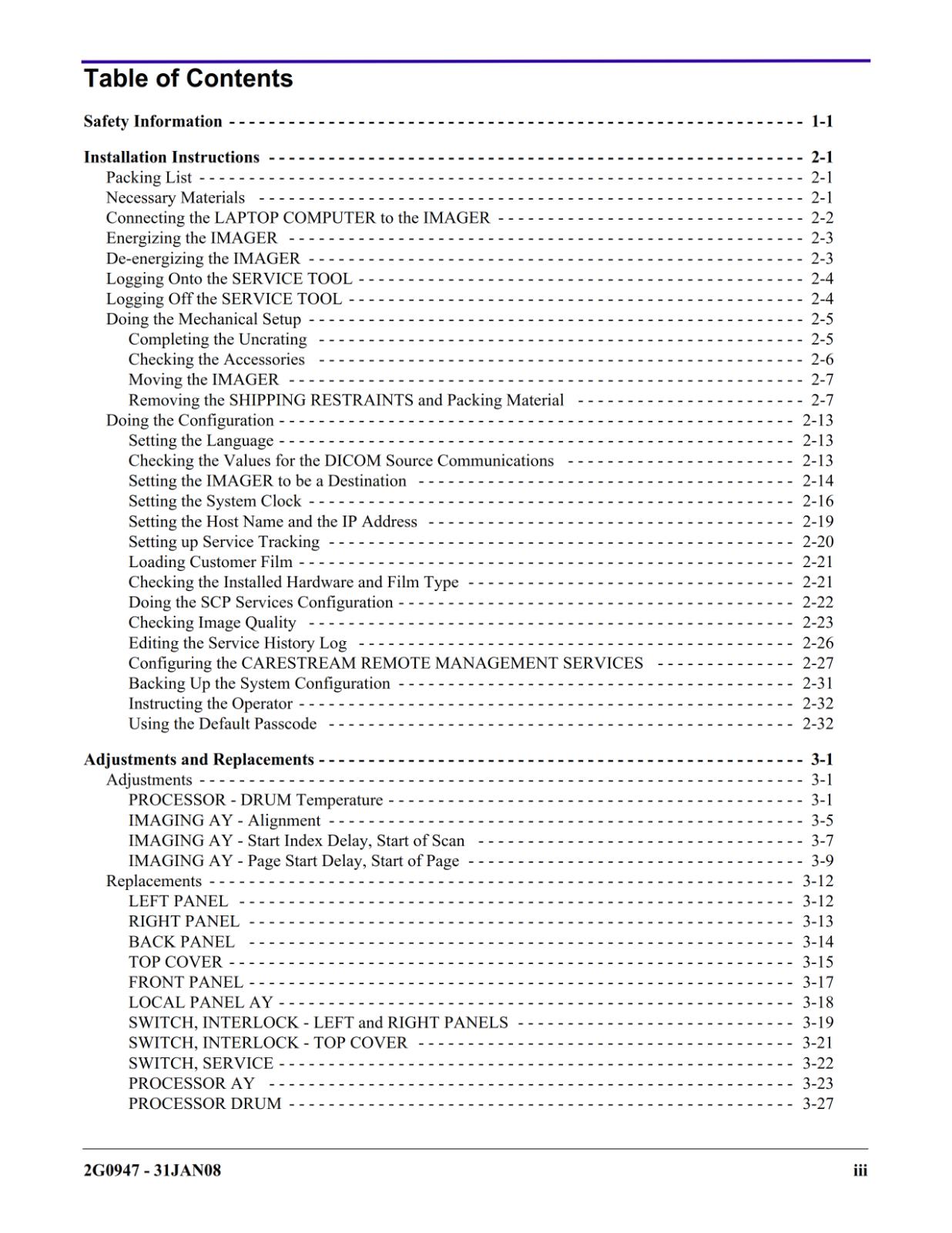KODAK DRYVIEW 5800 LASER IMAGER SERVICE MANUAL REPRINTED COMB BOUND