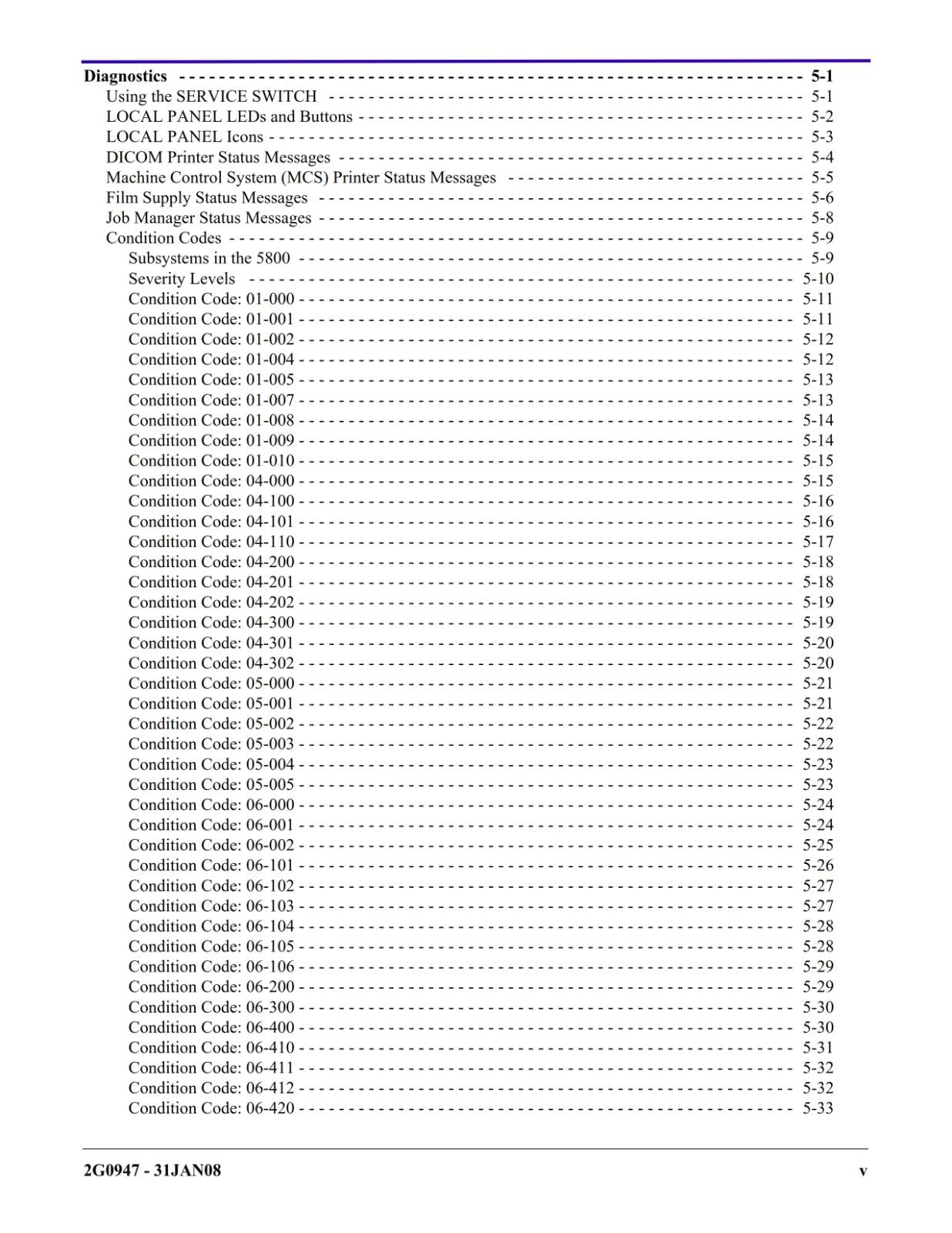 KODAK DRYVIEW 5800 LASER IMAGER SERVICE MANUAL REPRINTED COMB BOUND