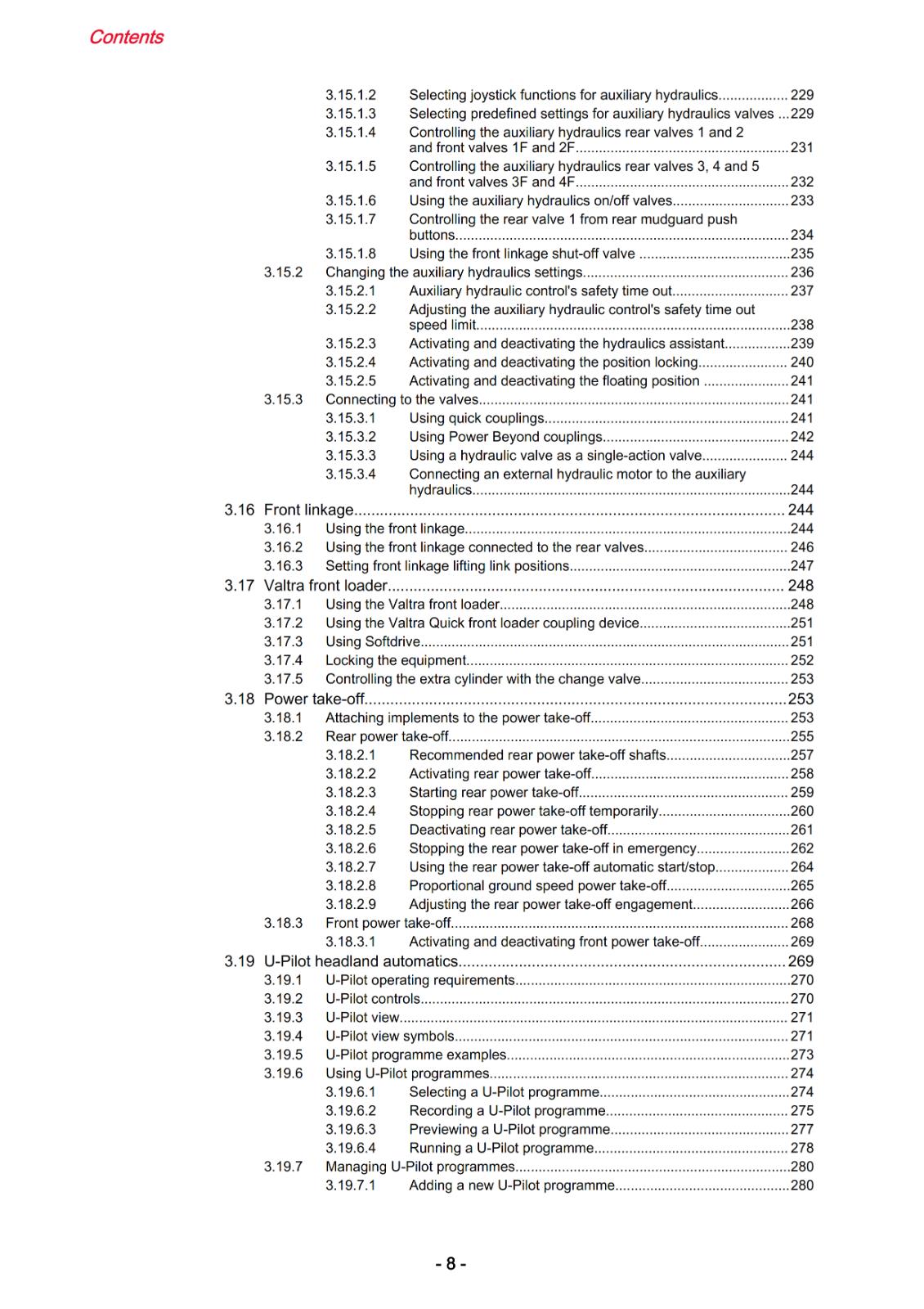 VALTRA T144 T154 T174E T194 T214 T234 VERSU OPERATORS MANUAL REPRINT COMB BOUND