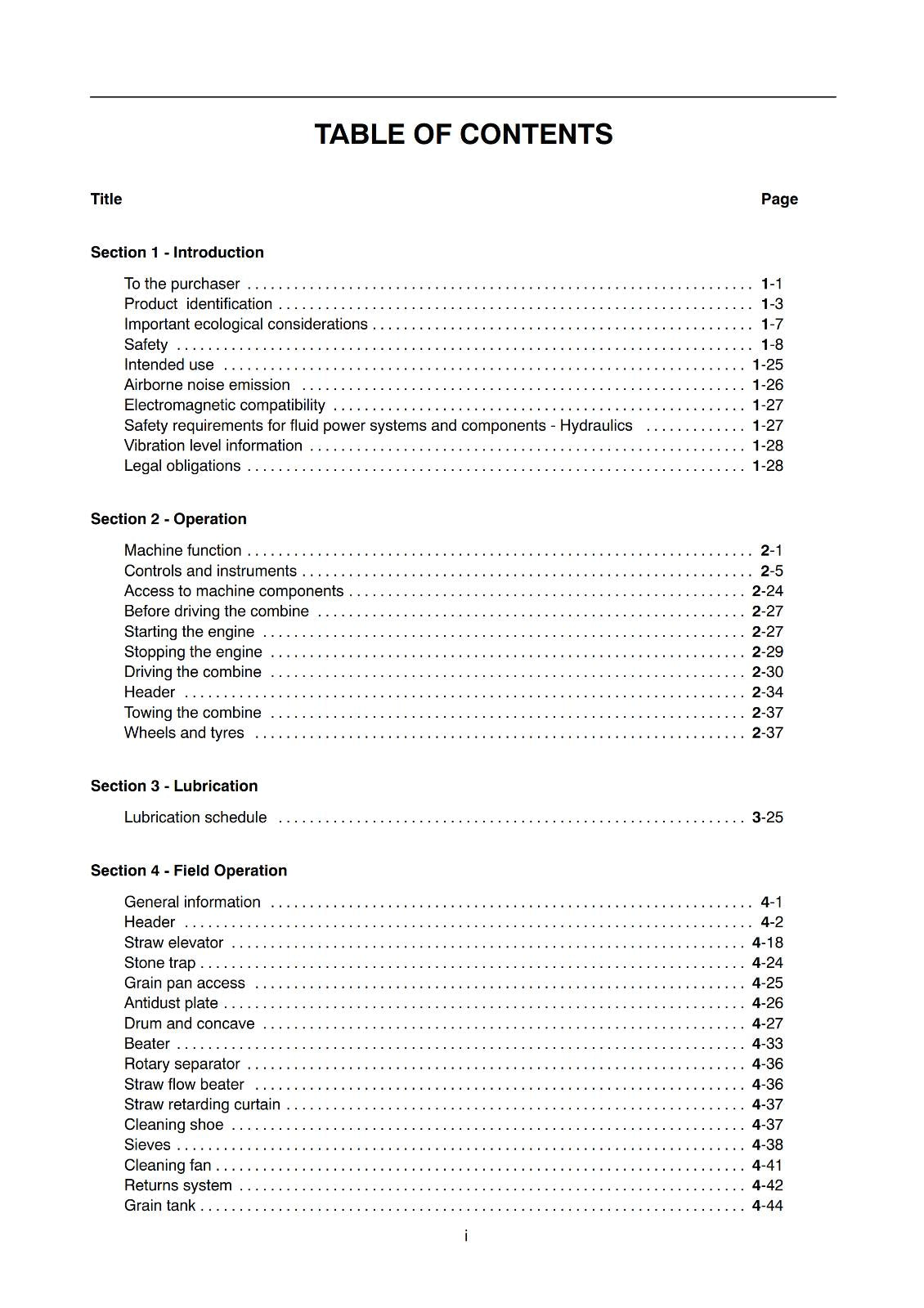 NEW HOLLAND TX62 TX63 TX64 TX65 TX66 TX67 TX68 OPERATOR MANUAL REPRINTED