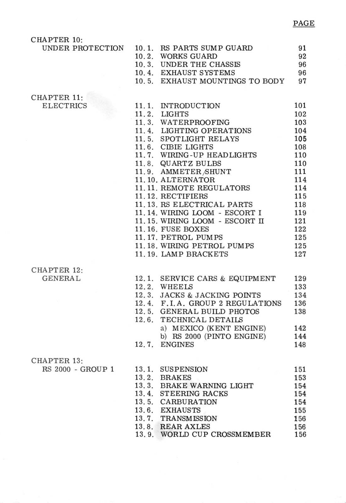 FORD ESCORT MARK 1 AND MARK 2 RALLY PREPARATION MANUAL REPRINTED COMB BOUND