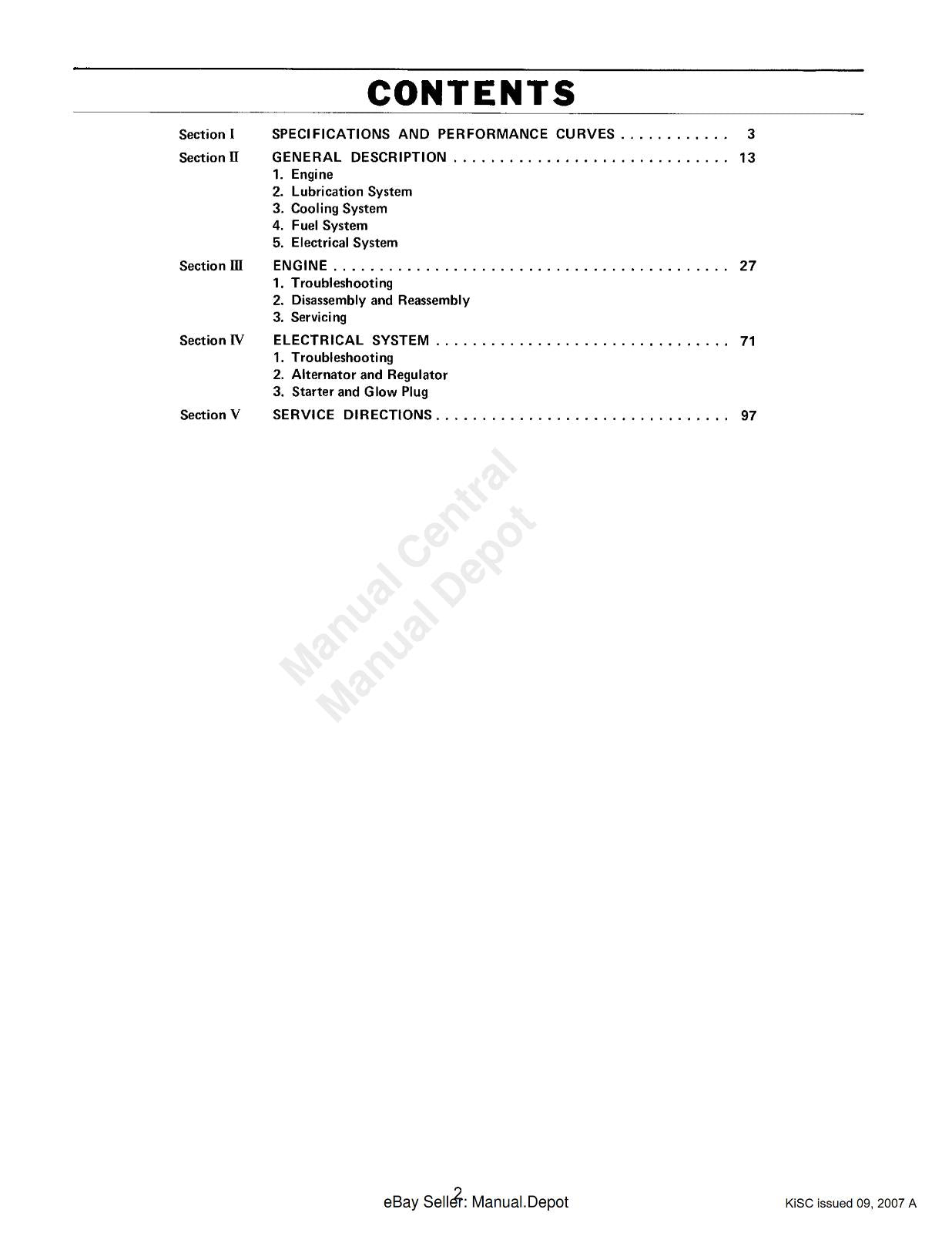 KUBOTA DIESEL ENGINE D1102 D1302 D1402 V1502 V1702 V1902 WORKSHOP SERVICE REPAIR