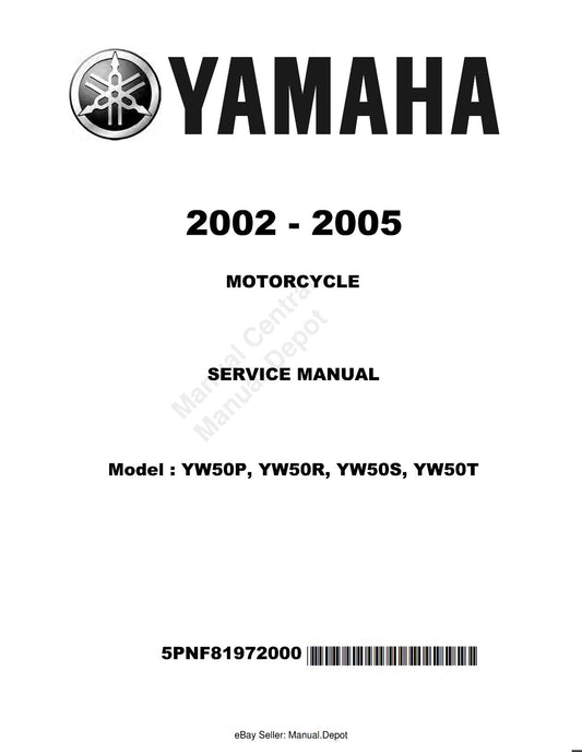 YAMAHA YW50P YW50R YW50S YW50T SERVICE MANUAL REPRINTED COMB BOUND 2002 - 2005