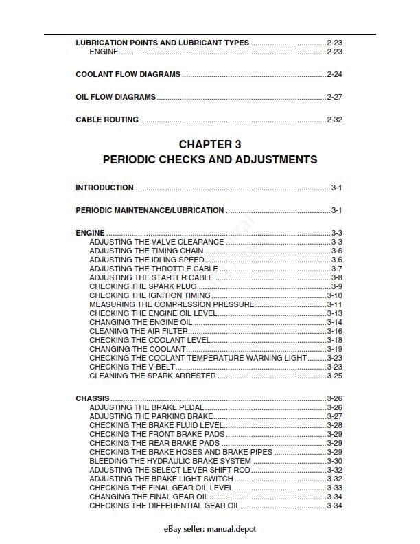 YAMAHA RHINO 660 2004- 2007 WORKSHOP SERVICE MANUAL REPRINTED COMB BOUND