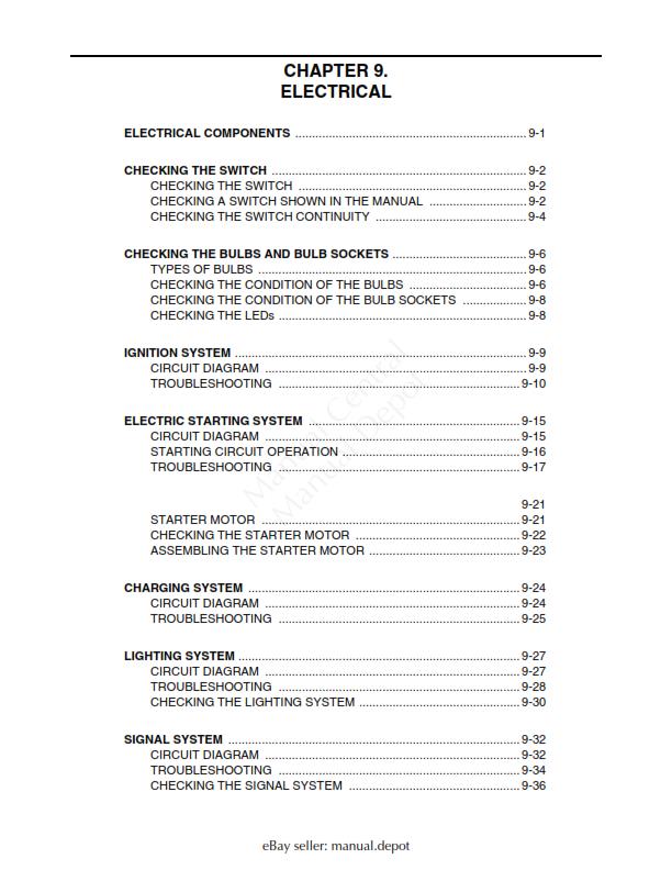 YAMAHA GRIZZLY 660 2002- 2008 WORKSHOP SERVICE MANUAL REPRINTED COMB BOUND