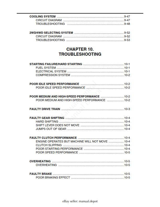 YAMAHA GRIZZLY 660 2002- 2008 WORKSHOP SERVICE MANUAL REPRINTED COMB BOUND