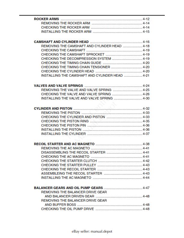 YAMAHA GRIZZLY 660 2002- 2008 WORKSHOP SERVICE MANUAL REPRINTED COMB BOUND