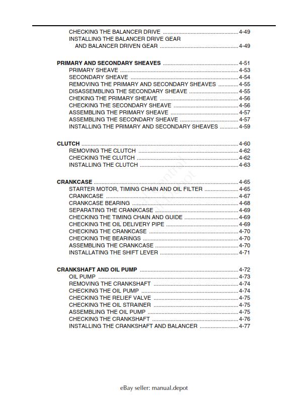 YAMAHA GRIZZLY 660 2002- 2008 WORKSHOP SERVICE MANUAL REPRINTED COMB BOUND