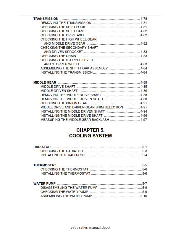 YAMAHA GRIZZLY 660 2002- 2008 WORKSHOP SERVICE MANUAL REPRINTED COMB BOUND