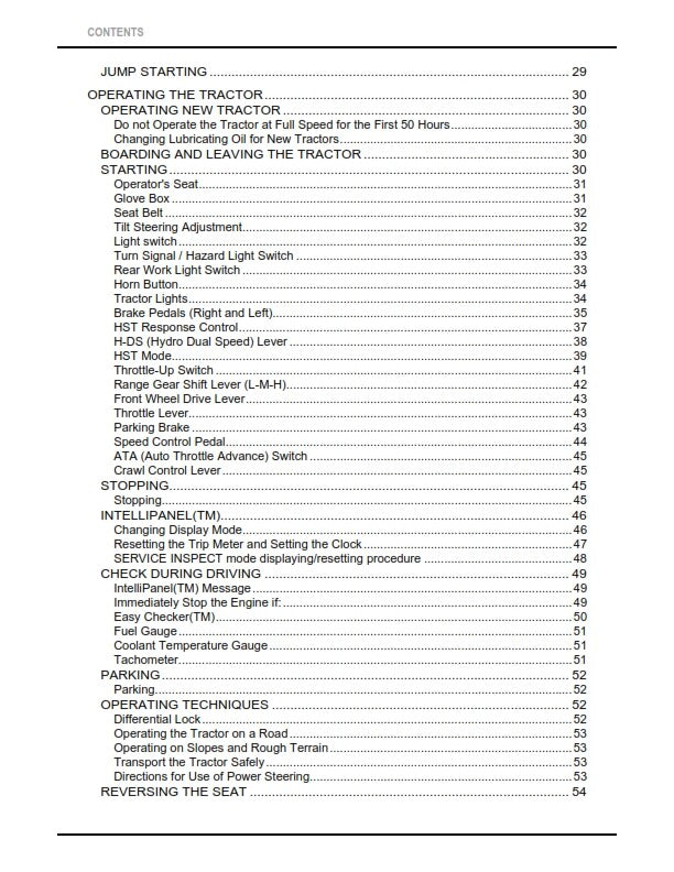 KUBOTA TRACTOR L47TL M62TL OPERATOR MANUAL 2015 REPRINTED COMB BOUND