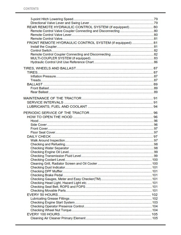 KUBOTA TRACTOR L47TL M62TL OPERATOR MANUAL 2015 REPRINTED COMB BOUND