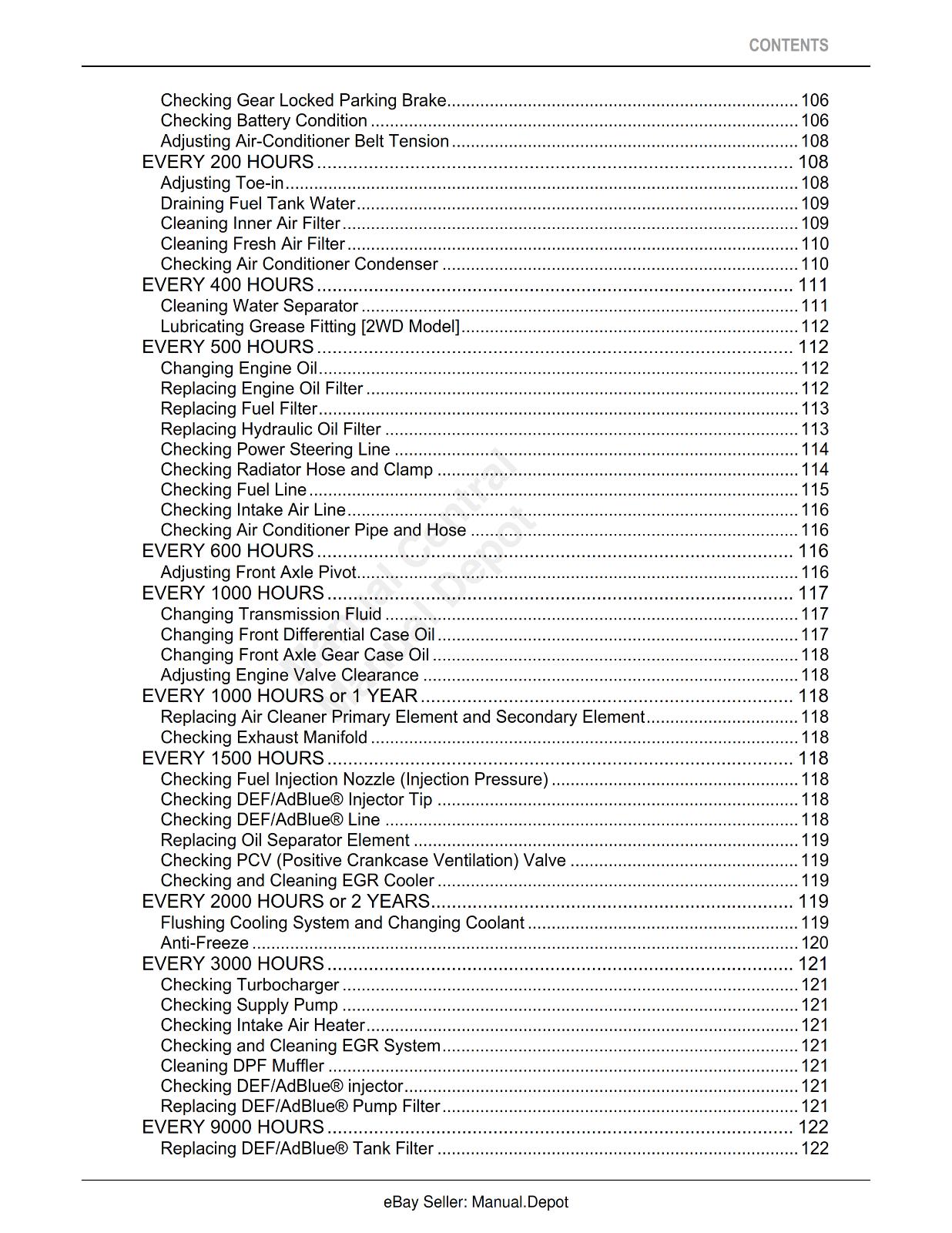 KUBOTA TRACTOR M5-091 M5-111 OPERATORS MANUAL REPRINT COMB BOUND 2015