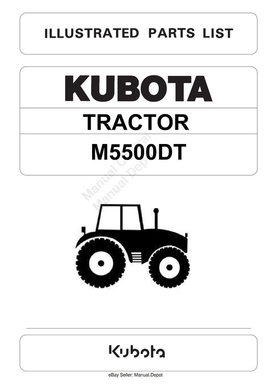 KUBOTA TRACTOR M4500DT ILLUSTRATED PARTS MANUAL REPRINTED COMB BOUND