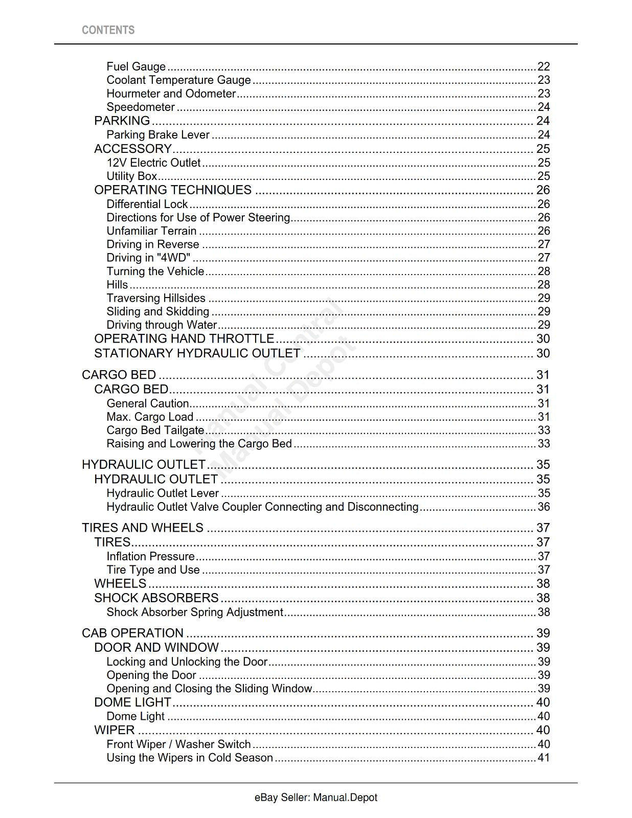 KUBOTA UTILITY VEHICLE RTV-X1100C OPERATOR MANUAL REPRINTED 2013 EDITION