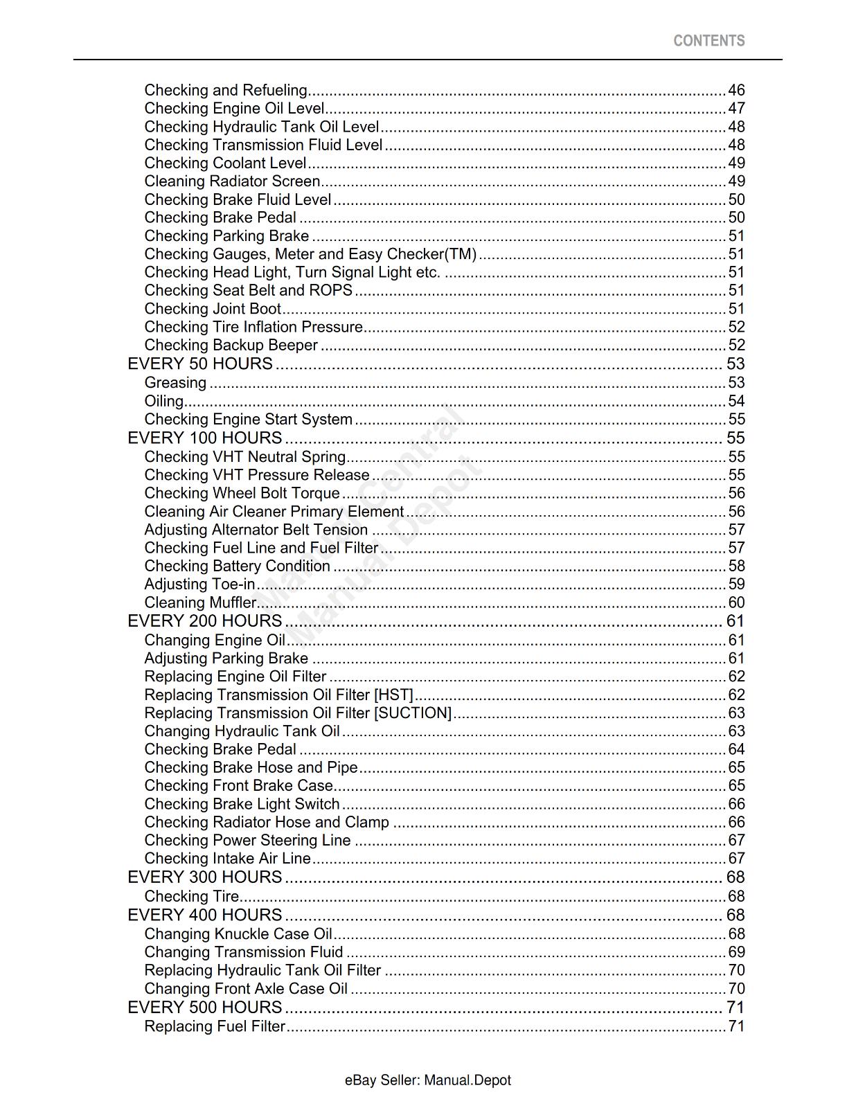 KUBOTA UTILITY VEHICLE RTV1140 CPX OPERATOR MANUAL REPRINTED 2009 EDITION