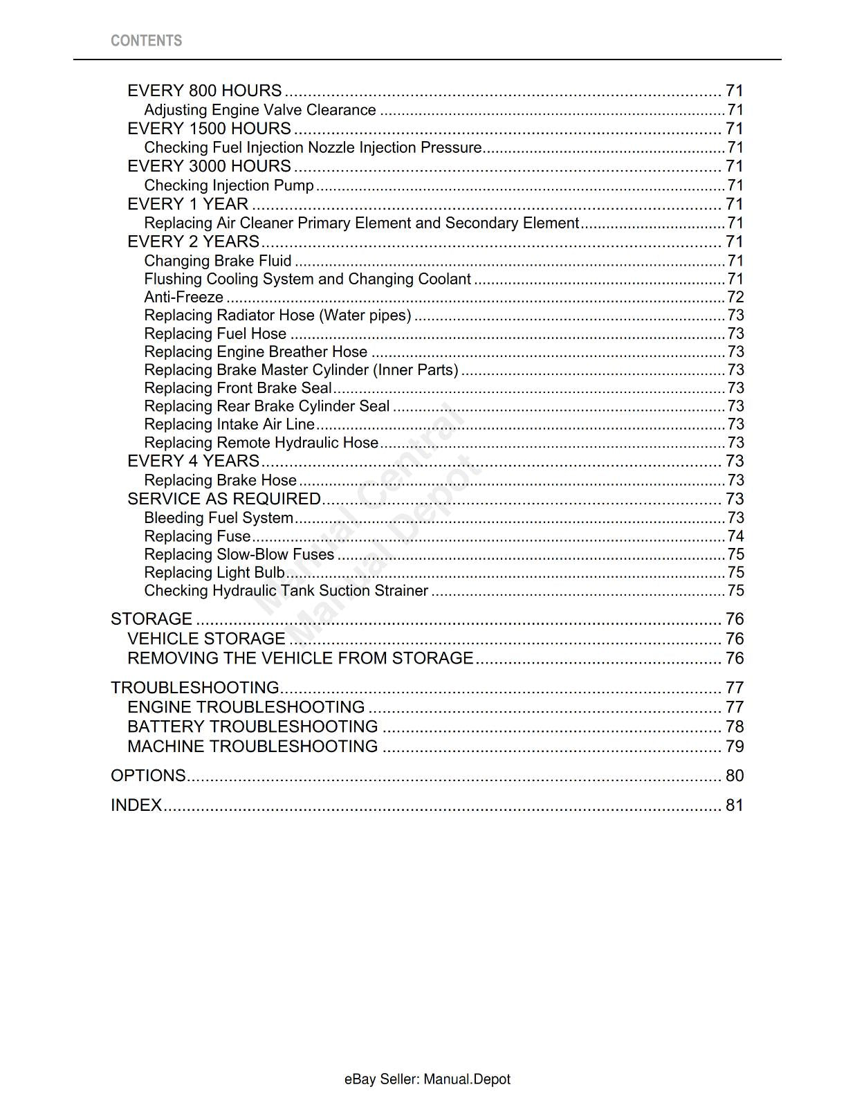 KUBOTA UTILITY VEHICLE RTV1140 CPX OPERATOR MANUAL REPRINTED 2009 EDITION