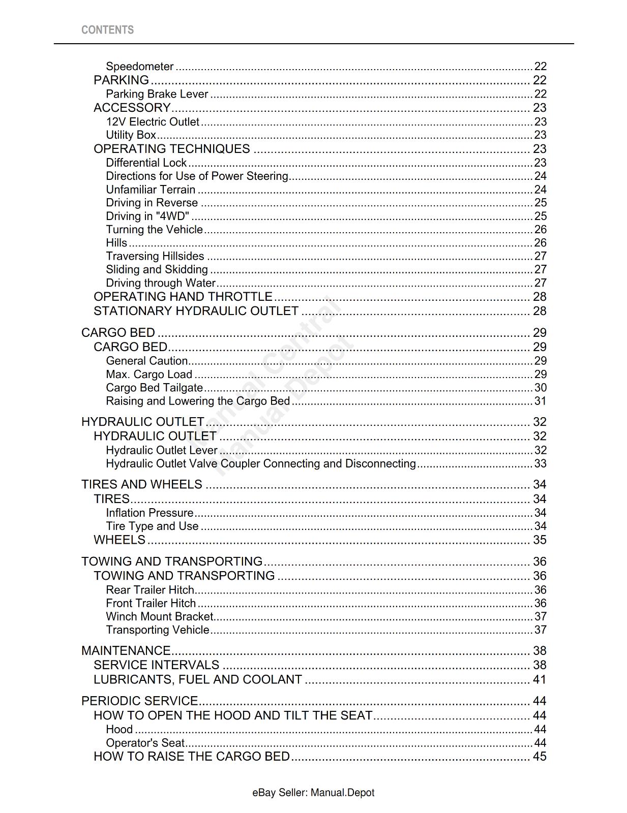 KUBOTA UTILITY VEHICLE RTV900 OPERATOR MANUAL REPRINTED 2009 EDITION