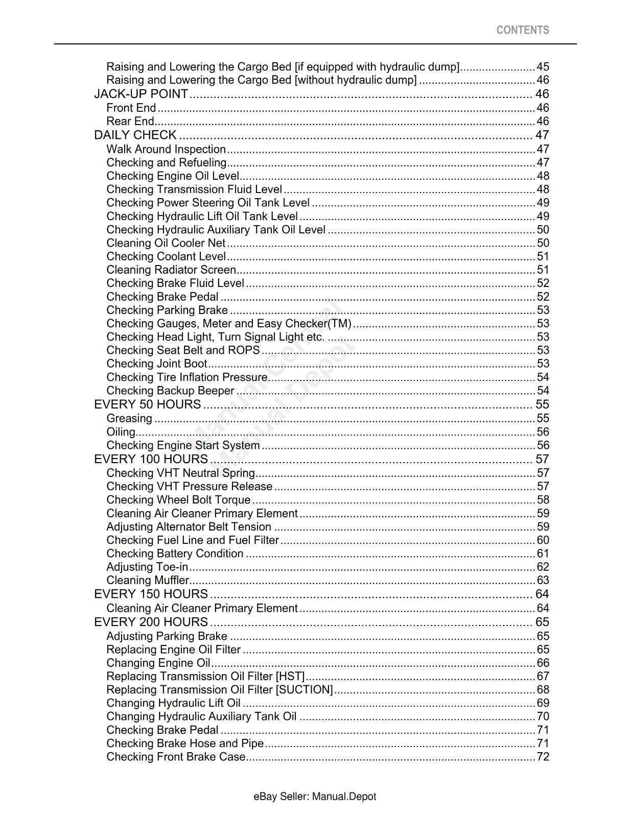 KUBOTA UTILITY VEHICLE RTV900 OPERATOR MANUAL REPRINTED 2009 EDITION
