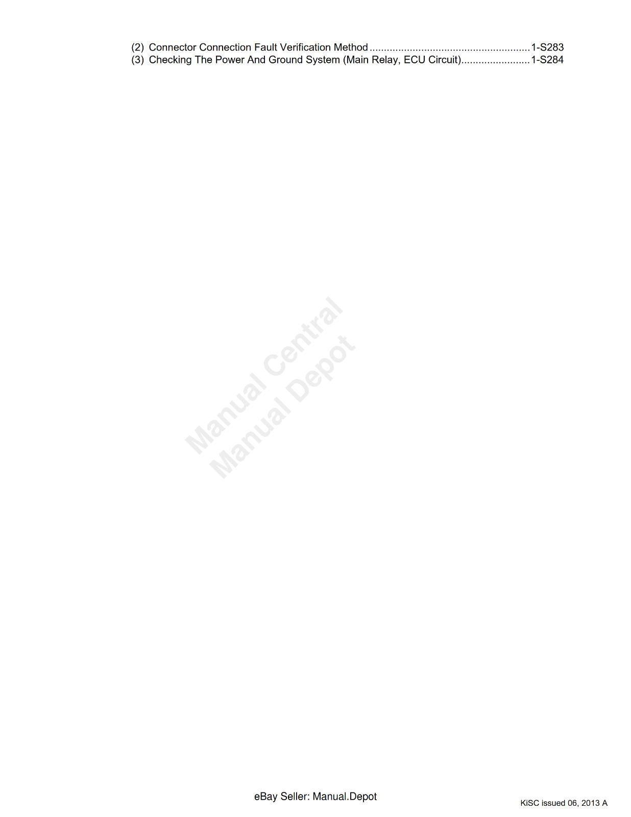 KUBOTA COMMON RAIL SYSTEM DIAGNOSIS MANUAL V3307-CR-TE4 REPRINTED 2013 EDITION