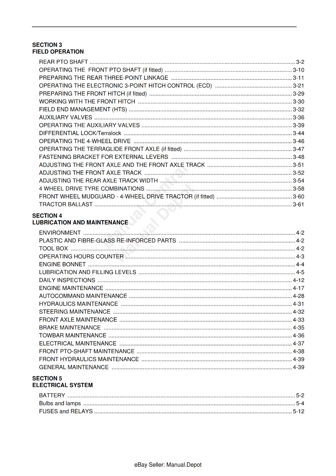 NEW HOLLAND TVT 135 145 155 170 195 OPERATOR MANUAL REPRINTED COMB BOUND 2006