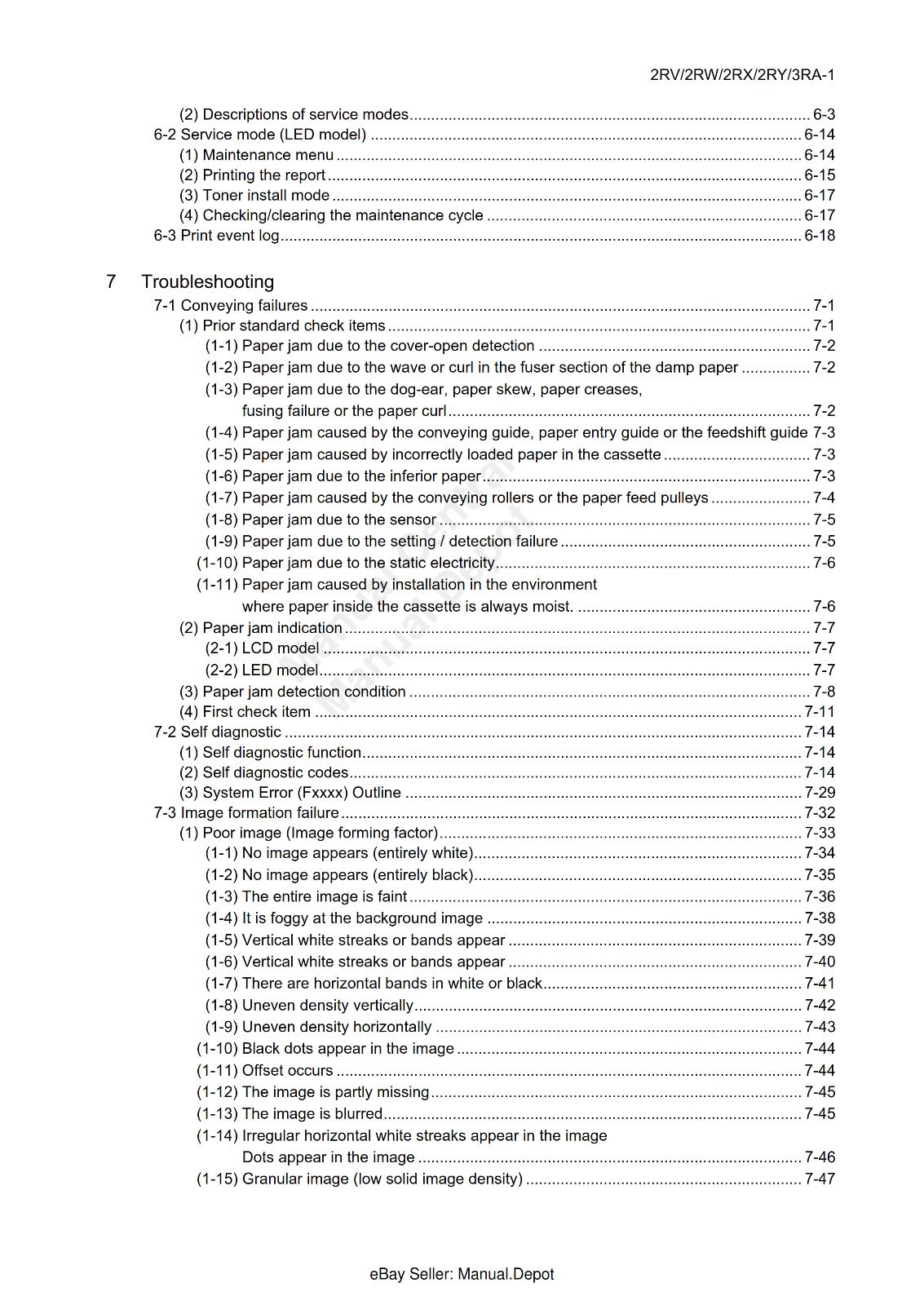 KYOCERA ECOSYS P2235DN P2235DW P2040DN P2040DW PF-1100 SERVICE MANUAL REPRINTED